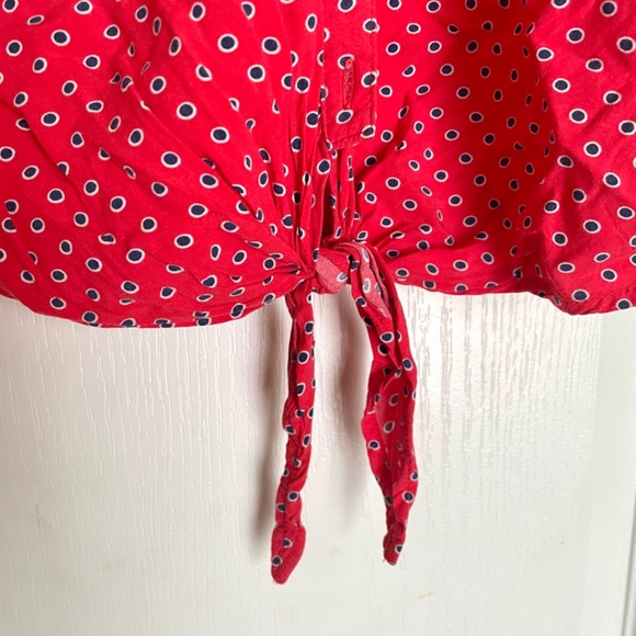 Front Tie Button Up - Picture 2 of 2